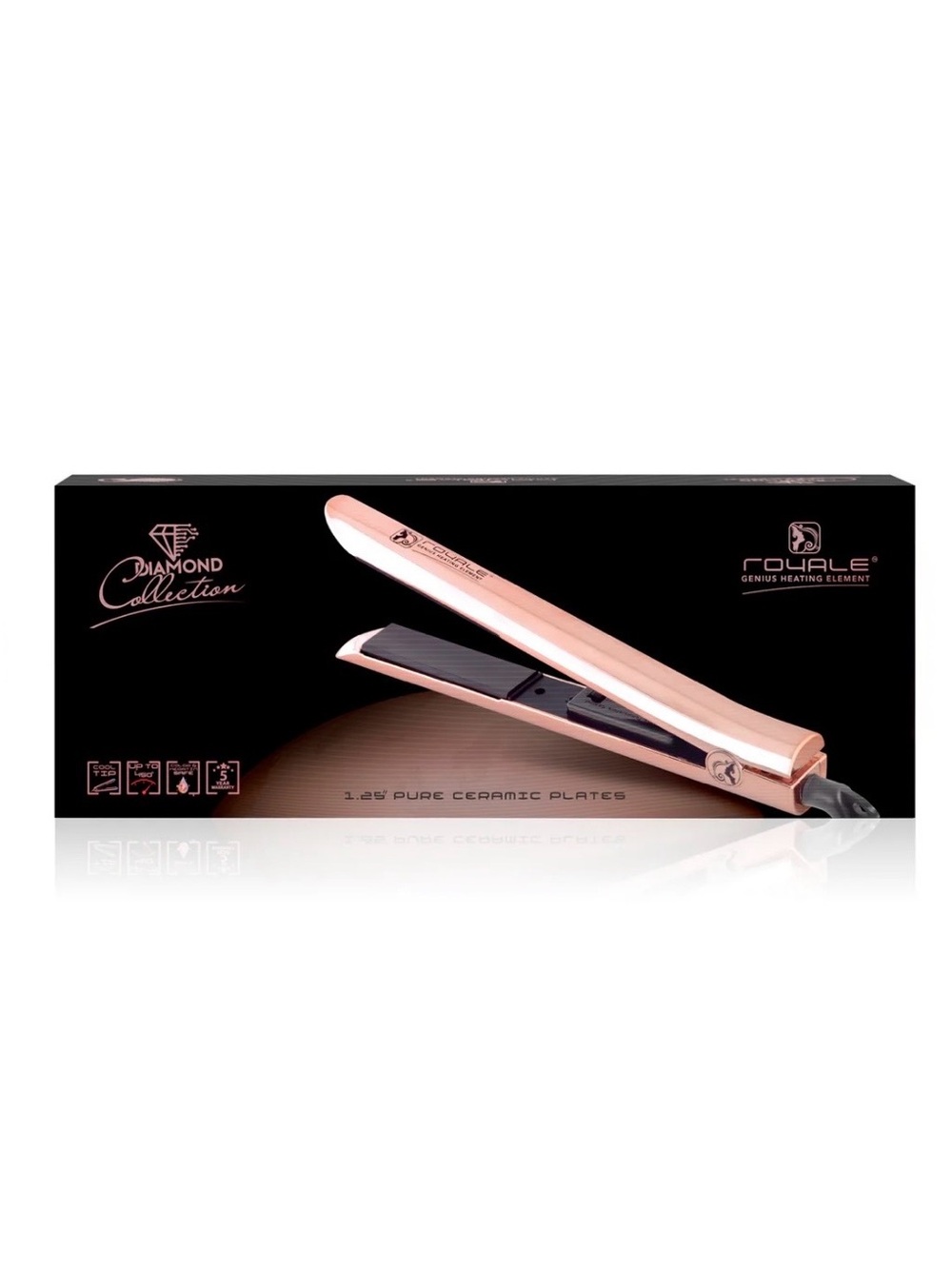 ROYALE Platinum Genius Flat Iron - LIMITED EDITION ROSE GOLD - NWT - Picture 6 of 8
